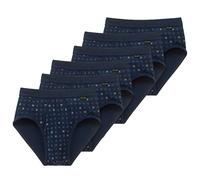 Schiesser Uomo Mutandine 6 Pacco - Sportslip,Essentials a Costine,Karo-Print,S