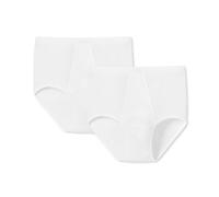 Schiesser Uomo Mutandine - Originale Doppelripp, Cotone, 1 2 3 4 5 Pacco, Bianco