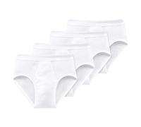 Schiesser Uomo Slip, 4 Pacco, Blu Marino, a Costine