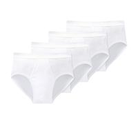 Schiesser Uomo Slip Sport - Feinripp, Doppelripp, Base, 2 4 6 8 Pacco , Wei