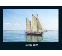 Schiffe 2027 Fotokalender DIN A4: Monatskalender mit Bild-Motiven von Autos, Eisenbahn, Flugzeug und Schiffen