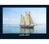 Schiffe 2027 Fotokalender DIN A5: Monatskalender mit Bild-Motiven von Autos, Eisenbahn, Flugzeug und Schiffen
