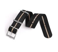 SCHIK 20mm 22mm Liscio Nato Nylon Cinturino Nero/Rosso/Blu Cachi Per La maggior parte degli Orologi Cintura di Sicurezza Braccialetto Da Polso Cinturino di Ricambio Uomini Donne, 20mm, agata