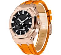SCHIK Cassa dell'orologio in metallo Fluororubber Band Mod kit, per Gm2100/ga2100/ga2110 5th Gen sostituzione orologio cinturino lunetta, For gm2100, Agata