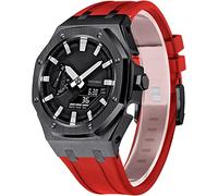 SCHIK Cassa dell'orologio in metallo Fluororubber Band Mod Per Gm2100/ga2100/ga2110 5th Gen Sostituzione Cinturino Lunetta, For gm2100, Agata