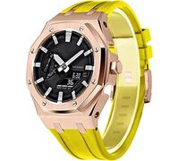 SCHIK Cassa dell'orologio in metallo Fluororubber Band Mod Per Gm2100/ga2100/ga2110 5th Gen Sostituzione Cinturino Lunetta, For gm2100, Agata