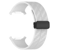 SCHIK Cinturino con motivo in fibra di carbonio per Samsung Galaxy Watch 7 Ultra Cinturino con chiusura magnetica in silicone da 47 mm per braccialetto Galaxy Watch 7 Ultra(Grey)