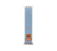 SCHIK Cinturino in anello in nylon per Apple Watch Band Ultra 49mm 44mm 45mm 41mm 41mm 38mm 42mm 46mm Bracciale IWatch Series10 8 9 7 6 5 3 SE WatchBands(Light blue,S10 46MM)