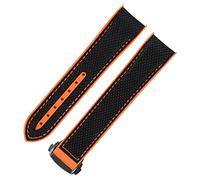 SCHIK Cinturino In Gomma Per Omega Seamaster Pieghevole Deployment Fibbia Fibbia Fibbia Di Lusso Nylon Silicone Cinturino Cinturino Accessori Parti, 22mm, Agata