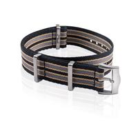 SCHIK Cinturino in tela di nylon ad alta densità da 21 mm per Omega Seamaster 300 Speedmaster 007 AQUA TERRA 150 cinturino con fibbia in acciaio al titanio(20MM)