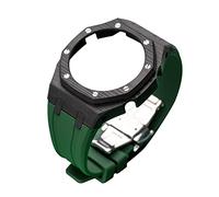 SCHIK GA2100 Custodia in fibra di carbonio+kit di ricambio cinturino in gomma, accessori per lunetta, compatibile con aggiornamento GA2100/GA2110 da uomo, Misura unica, Agata