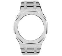 SCHIK Gen 3 4 Cassa dell'orologio smerigliata e kit mod cinturino in gomma, per GA2100/GA2110 GMAS2100, lunetta in metallo per GA-2100, GMAS2100, Agata