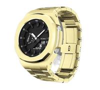 SCHIK Metallo Lunetta Casioak per GA2100 Modifica di Lusso Set per GA 2110 Mod Kit Cassa In Acciaio Inox Accessori Cinturino in Metallo, Misura unica, Agata