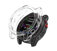 SCHIK NUOVA Custodia di Protezione Per Garmin Fenix 7 7S 7X 5S 5 5X Plus 6S 6 6X Pro Protettore per Smartwatch Cornice Morbida in TPU Trasparente Soft Quick COVER, For Fenix 7X, agata