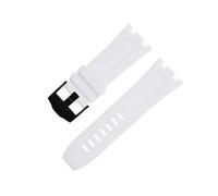 SCHIK Per cinturino AP per Audemars e Piguet Belt 15710/15703 Non sgancio rapido 28mm Nature Fluorine Soft FKM Accessori da polso in gomma Cinturino per orologio, Bianco (White 2), 28MM