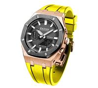 SCHIK Per GA2110ET-2A Custodia in Metallo per Orologio Cinturino in Silicone 316 Kit di Accessori Modificati in Acciaio Inox, Misura unica, Agata