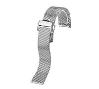 SCHIK Per Omega Seamaster Serie 300 Immersione Cinturino Della Vigilanza Versione 007 Cinturino Della Vigilanza Diver3000m In Acciaio Inox Mesh Belt, 20mm, agata