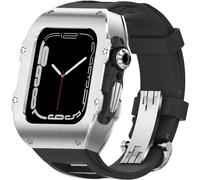 Schik Premium 316L in acciaio inossidabile orologio in acciaio inossidabile cinghia ， per 45 mm 44 mm ， metallo gambe in gomma kit mod rm moder ， per iwatch ultra 8 accessori sostitutivi da 49 mm