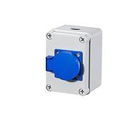 SCHIK Presa per acqua piovana esterna Tre fori 220 V/10 A per la casa a parete multifunzione per esterni scatola di ricarica per auto elettrica (Dimensioni: presa UE, colore: 1K)
