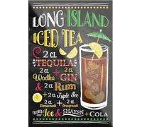 schilderkreis24 Calamita per cocktail "Long Island Iced Tea" con alcool, decorazione per frigorifero, idea regalo per compleanno, Natale, 9 x 6 cm