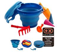 Schildkröt Set per Giochi sulla Sabbia 7 pezzi, Blu - 1 pz.