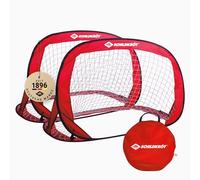 Schildkröt 970988, Pop-up Gols, Set di 2 Porte Unisex Bambini, Rosso, 120 x 80 x 80 cm