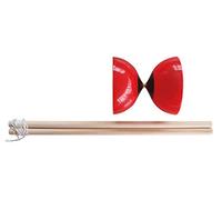 Schildkröt Funsports Diabolo, in Polietilene Rosso, Asta in Metallo, 2 Bastoncini in Legno, Include Cordino e Istruzioni, 970136