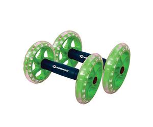 Schildkröt Fitness Dual Roller, Set di 2 Rulli, Nuova versione con Cuscinetti a Sfera, Ruota Centrale, Trainer AB, 960147