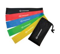 Schildkröt Fitness Mini Fasce di Resistenza, Set di 5, Set di Cinturini per Esercizi, con 5 Colori e 5 Diversi Punti di Forza, in una Custodia, 960126