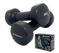 Schildkröt Fitness - Vinyl Hantel Set 2 x 2 kg grigio