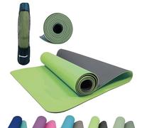 Schildkröt Tappetino Fitness, Cuscino da Yoga Unisex, Verde Lime/Antracite, 960167, 180x61x0,4cm