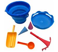 Schildkröt Fun Sports - 7in1 Sandspielzeug Set - Giochi da spiaggia blu
