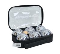 Schildkröt Funsports Boccia Set, 2X 3 Acciaio, 1x Pallina da tiro, Metro a Nastro, in Una Custodia da Trasporto con Lucchetto, 970011, Metallic, Taglia Unica