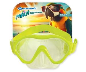 Schildkröt Occhiali da Sub Maui per Bambini con Supporto per Boccaglio | Design Confortevole con Cinturino in Tessuto e Ampia Finestra di Visualizzazione | Maschera in Silicone che Mantiene la Forma