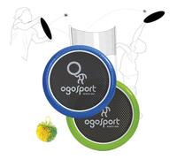 Schildkröt Ogo Sport Set 2 dischi Ogo Softdiscs (Ø29 cm) con rivestimento in rete elastico, 1 palla Ogo, diversi colori, il popolare classico di gioco, in cartone con istruzioni di gioco (lingua italiana non garantita).
