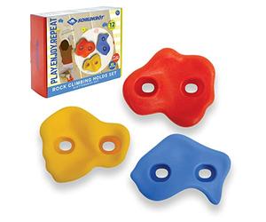 Schildkröt Prese da Arrampicata per Bambini, 12 Prese in 3 Diverse Forme, per Pareti da Arrampicata Indoor e Outdoor