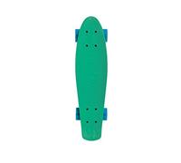 Schildkröt Retro Skateboard, Tavola Premium in Plastica PP Resistente e Durevole, ABEC7, Assi in Aluminio, Ruote in PU, Sopporto Antiscivolo, Colore: Verde, 510701