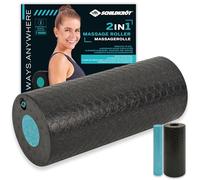 Schildkröt Rullo Massaggiante 2 in 1, Set da 2 Pezzi per Automassaggio con Nucleo Rimovibile, Durezza Media, Rullo Fasciale per Allenamento Funzionale