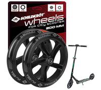 Schildkröt Ruote di Ricambio per City Scooter da 200 mm | Set di 2 | Ruote in PU (85A) con Cuscinetti a Sfera ABEC7 e Robusto Cerchio in Plastica