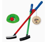 Schildkröt Set da mini golf per bambini - set completo con 2 mazze, 2 palline di gommapiuma e bersaglio - gioco da golf per interni ed esterni