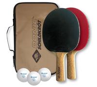 Donic-Schildkröt Set da Ping Pong Persson 500, 2 Racchete Com Manico in Sughero, 3 Palline 2-Stelle, Buona Custodia, 788490