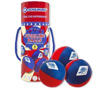 Schildkröt- Set di 3 Palline da Giocoleria, Colore Blu/Rosso, 6cm, 970339