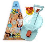 Schildkröt Set 2 in 1 | Innovativo Giocattolo da Spiaggia con Pala e Retino | Raddoppia il Divertimento e Tante Opzioni di Gioco per i Bambini, 970248