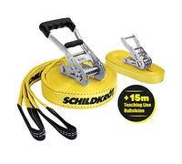 Schildkröt Slackline 15 m, con Linea Didacttica per Principianti, Robusta Linea Larga 5 cm per Bambini e Adulti, 970701
