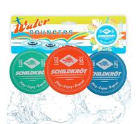 Schildkröt Water Bouncers in Neoprene, 3 Cuscini Imbottiti in Silicone Che Rimbalzano sulla Superficie dell'Acqua, Ø55 mm, Grande Divertimento per la Piscina e Il Mare, 970297 Unisex Adulto