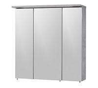 Schildmeyer Armadietto a Specchio 128522, Grigio Pietra, 70,5 x 16 x 72,5 cm