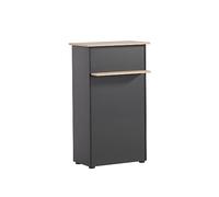 Schildmeyer Banco reception, materiale legno, decoro rovere artigianale/nero, 65,8 x 44 x 110,5 cm