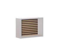 Schildmeyer Ekko 154175 - Scaffale con pannello acustico, 40,2 x 15,7 x 12,5 cm, colore: Bianco opaco