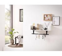 Schildmeyer Ella 157235 - Scaffale con portasciugamani, colore: Bianco opaco