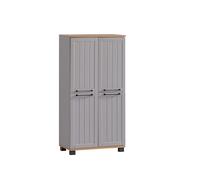 Schildmeyer Highboard Jelda 154235, grigio platino/quercia, decorazione rustica, 59,8 x 32,6 x 116,9 cm